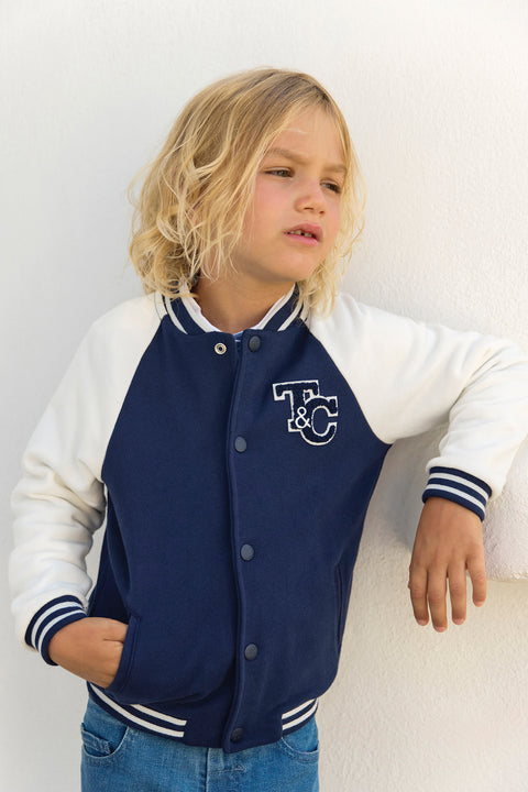 Gilet - Marine teddy coton - Image principale