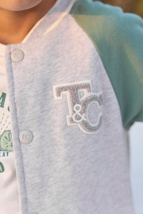 Cardigan - Grey heather teddy - Image principale