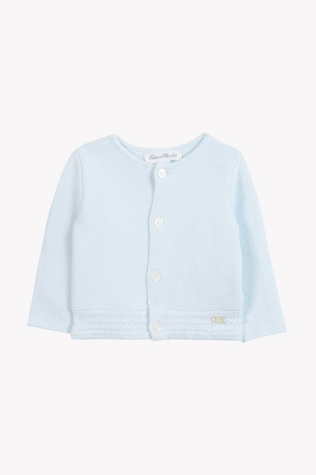 Cardigan - Cotton sky Trim - Image principale