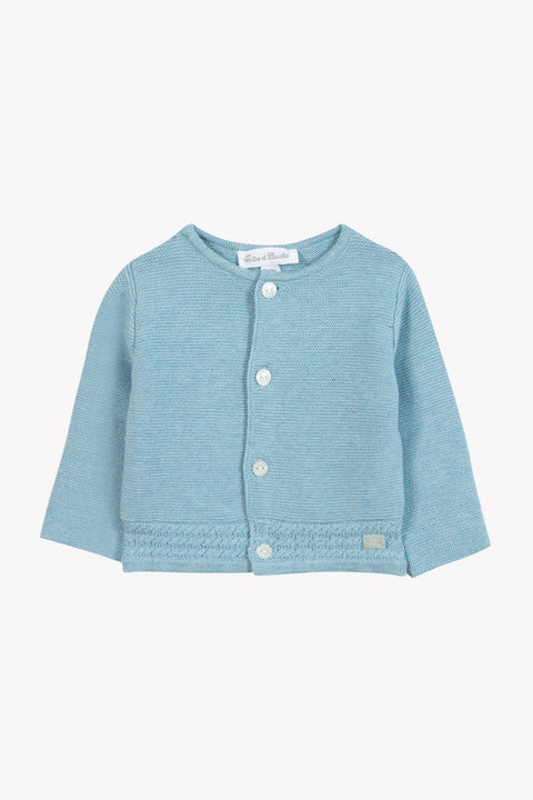 Cardigan - Blu cotone erica orizzonte - Image principale