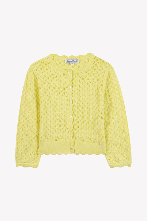 Cardigan - Citrus openwork cotton - Image principale