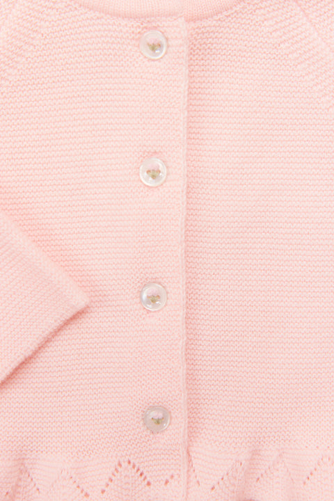 Gilet - Rose coton col rond - Image principale