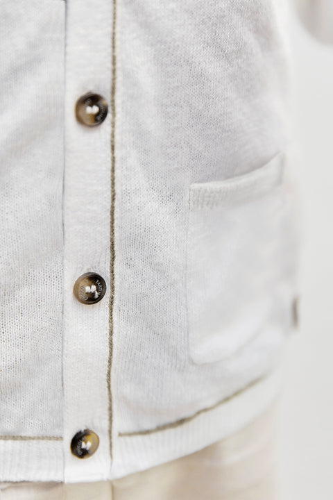 Gilet - Ecru lin - Image principale