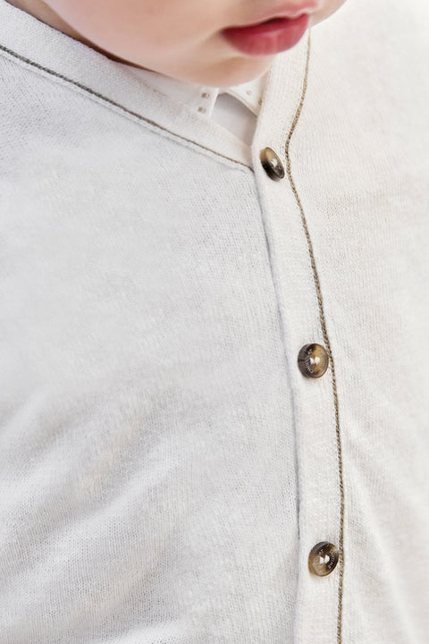 Gilet - Ecru lin - Image principale