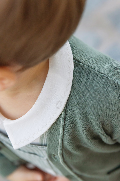 Body - Madreperla cotone Ricamo riccio - Image principale