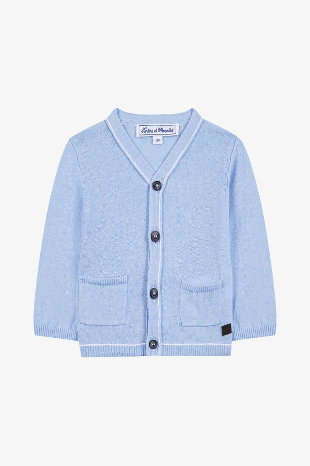 Cardigan - Blue cloud Linen - Image principale