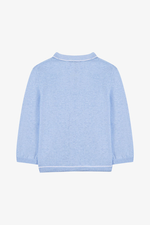 Gilet - Bleu nuage lin - Image principale