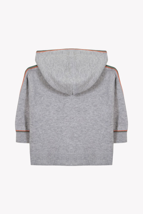 Cardigan - Grey cotton heather Hood - Image principale