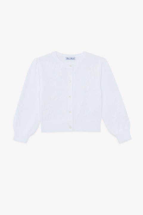 Cardigan - Blanc coton - Image principale