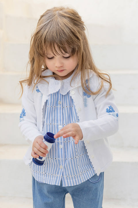 Tunique - Azur coton rayures - Image principale