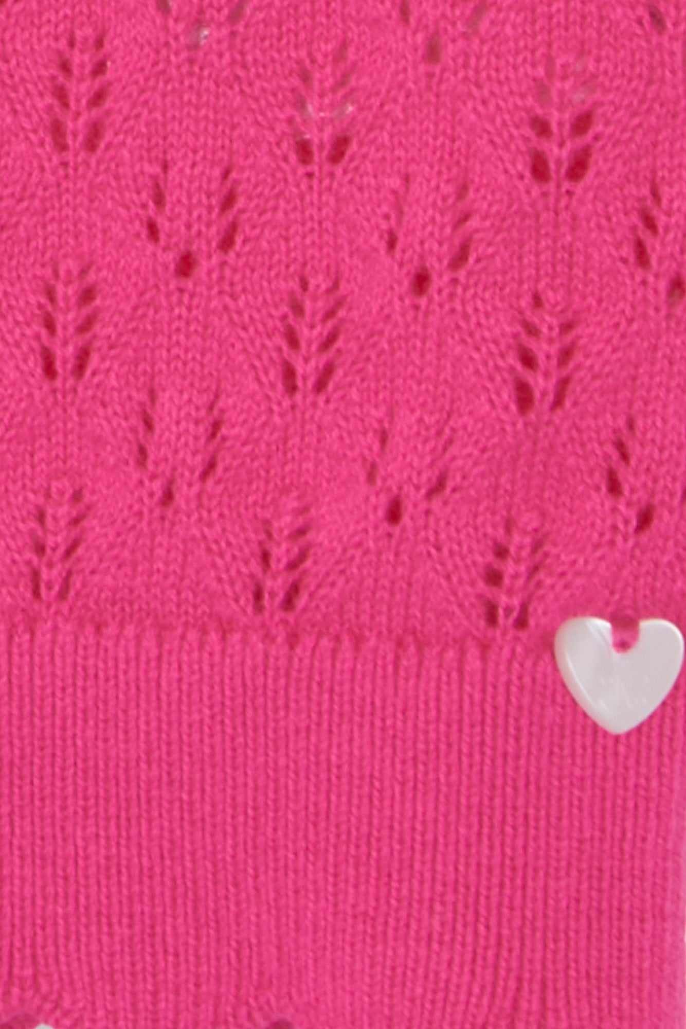 Pullover - Rosa durchbrochene Baumwolle