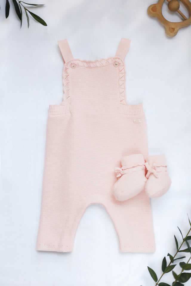 Salopette - Rose coton liseré - Image principale