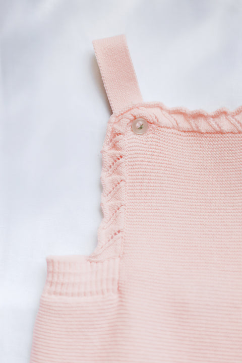 Salopette - Rose coton liseré - Image principale