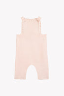 Salopette - Rose coton liseré