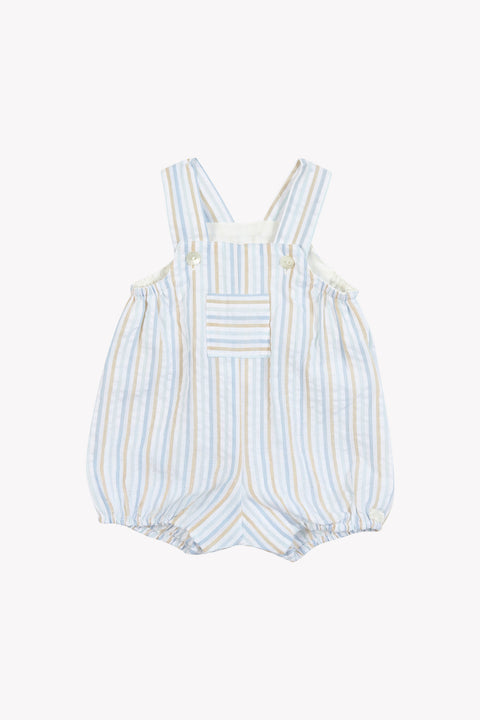 Dungaree - Blue cotton Stripes - Image principale