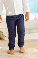 Trousers - Navy Linen Ceremony