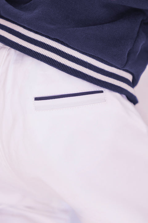 Pantaloni - Bianco cotone Cerimonia - Image principale