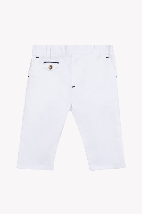 Pantalon - Blanc coton cérémonie - Image principale