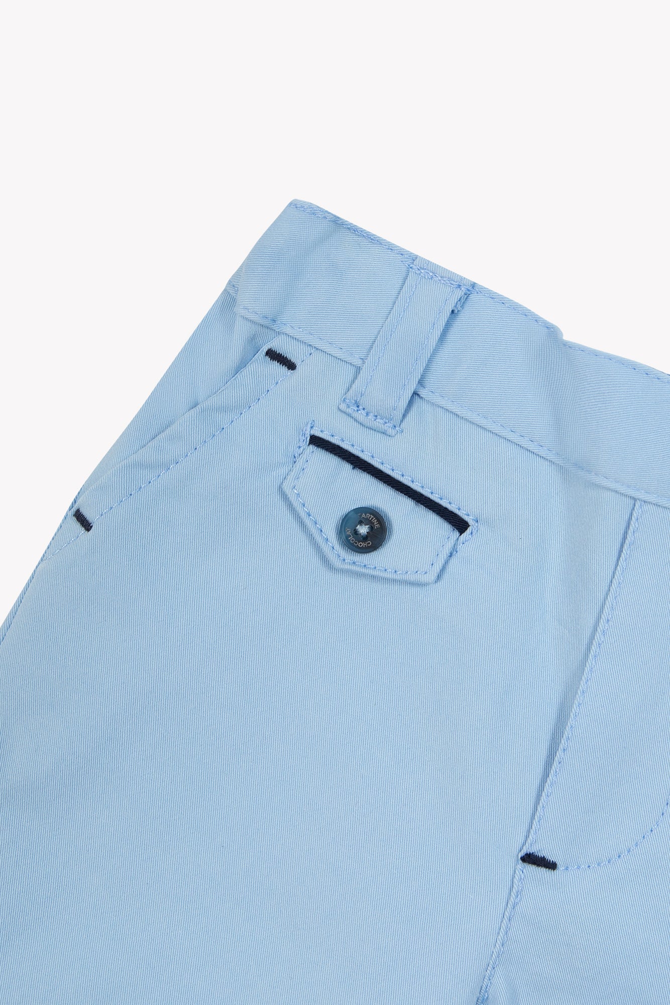 Trousers - Blue seaside cotton