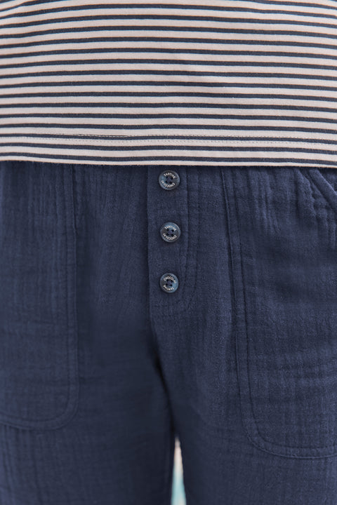 Pantalon - Marine coton - Image principale