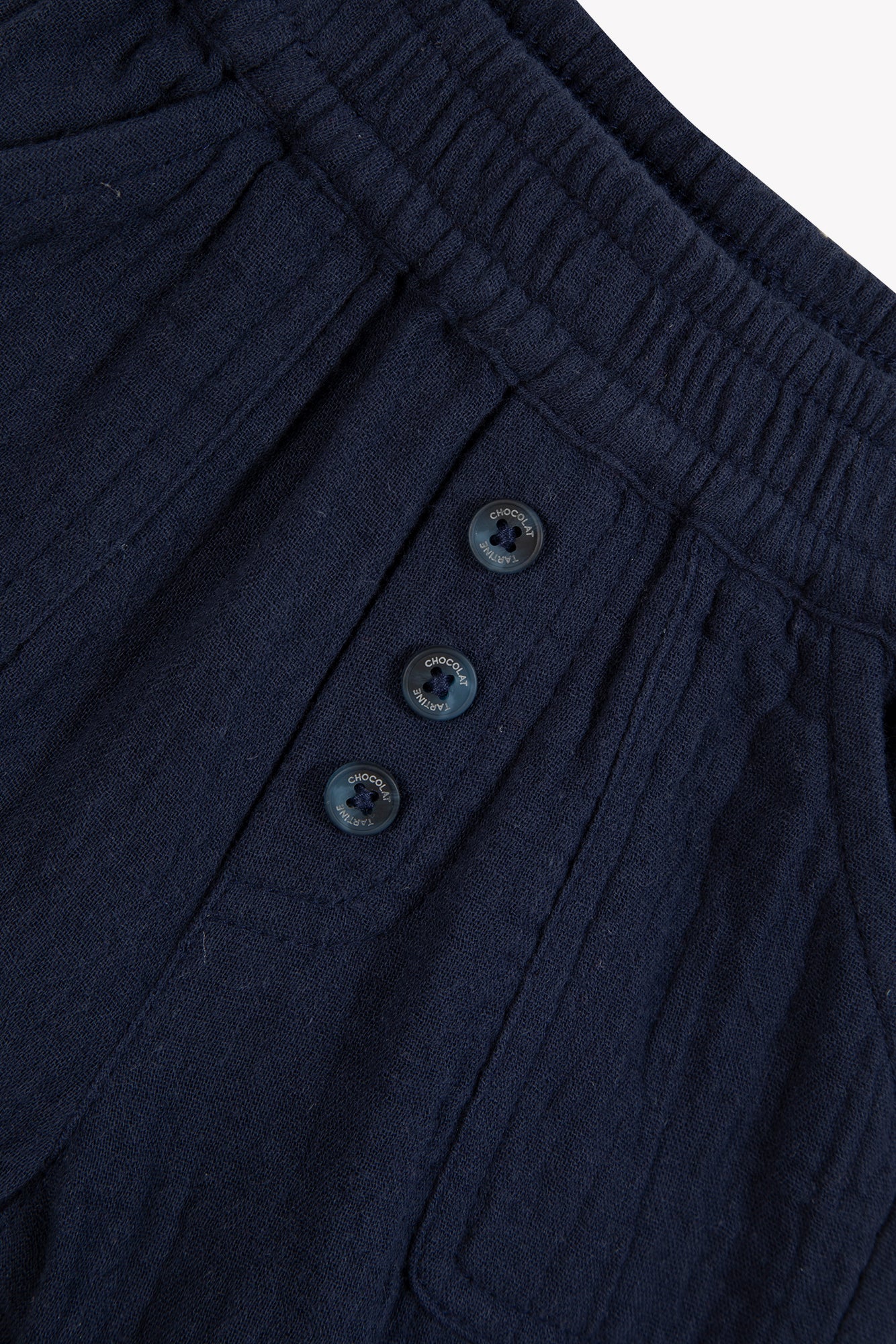 Trousers - Navy cotton