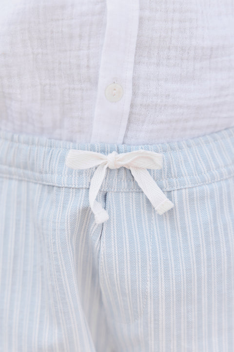 Pantalon - Bleu nuage rayures - Image principale