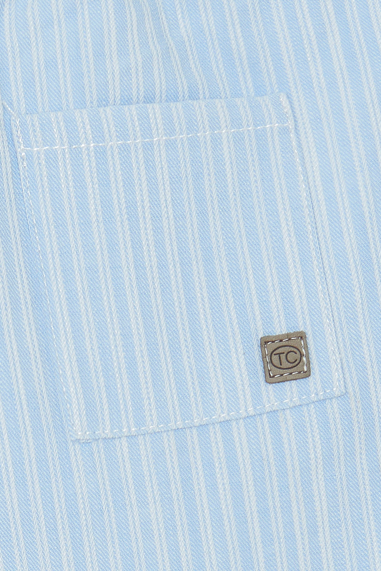 Pantalon - Bleu nuage rayures