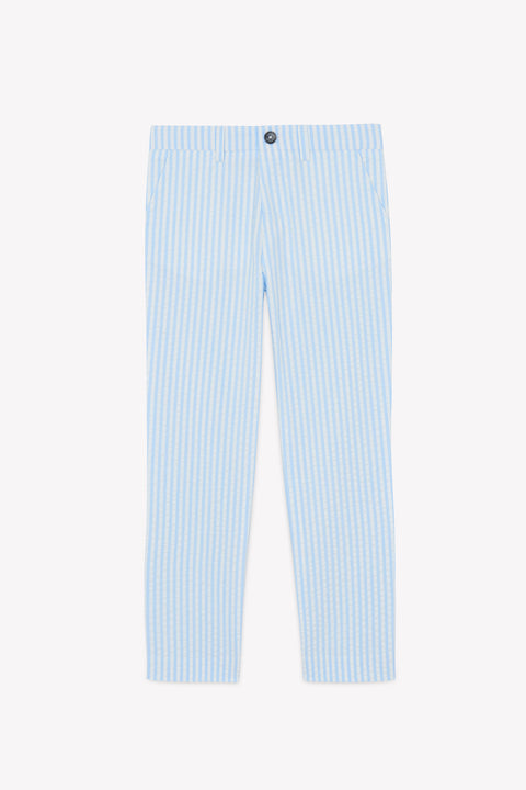 Pantalon - Bleu ciel coton - Image principale