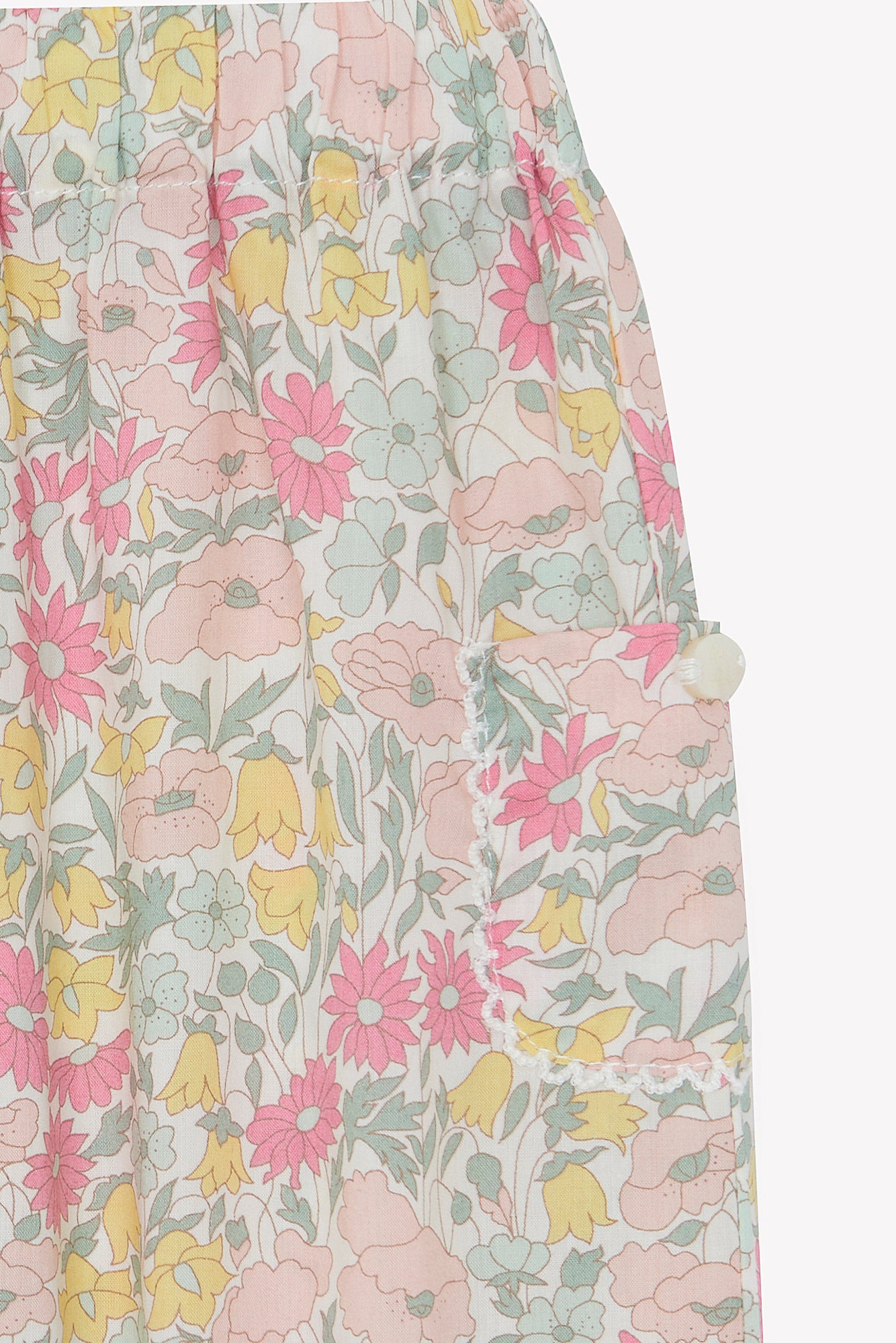 Pantalon - Coton imprimé tissu liberty