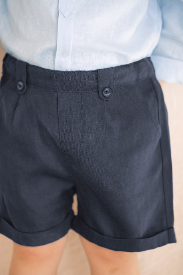 Short - Navy Linen Ceremony - Image principale