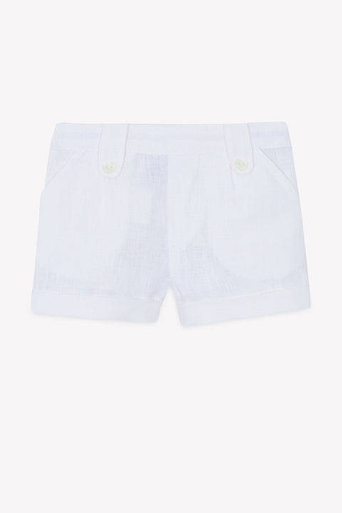 Pantaloncino - Bianco biancheria - Image principale