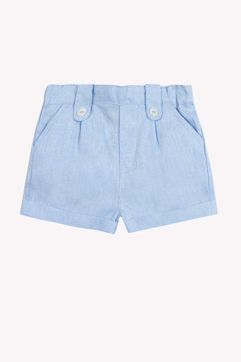 Pantaloncino - Blu nuvola di lino - Image principale
