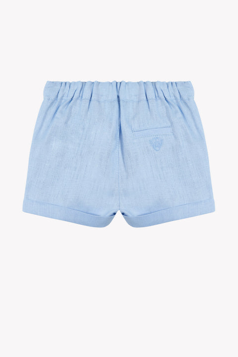 Short - Bleu nuage lin - Image principale