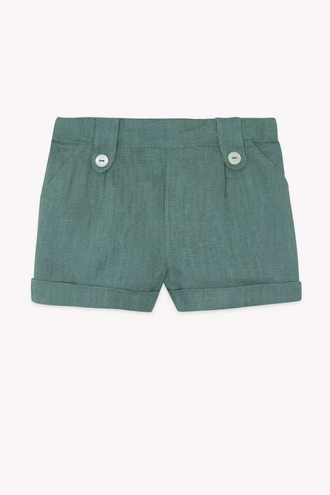 Pantaloncino - Lino kaki Cerimonia - Image principale
