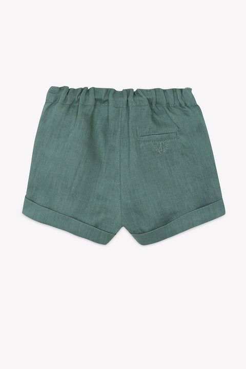 Pantaloncino - Lino kaki Cerimonia - Image principale