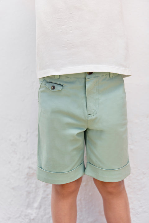 Short - Sauge coton - Image principale