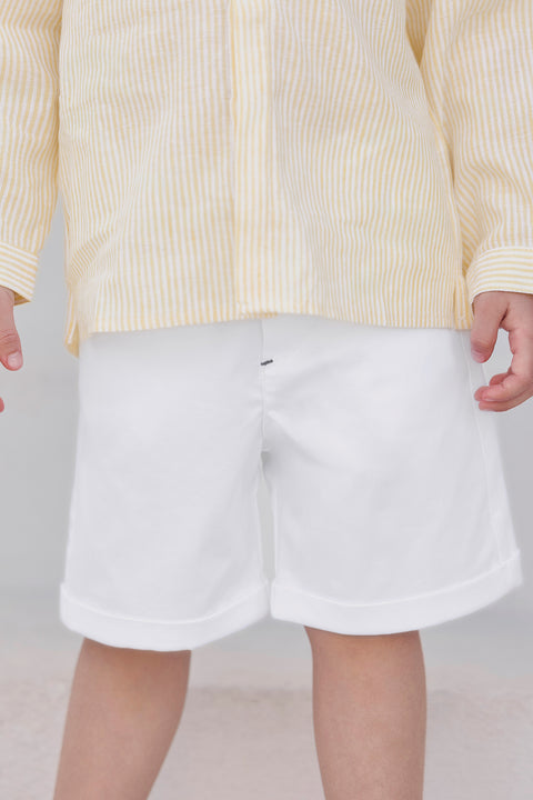 Short - Blanc coton cérémonie - Image principale