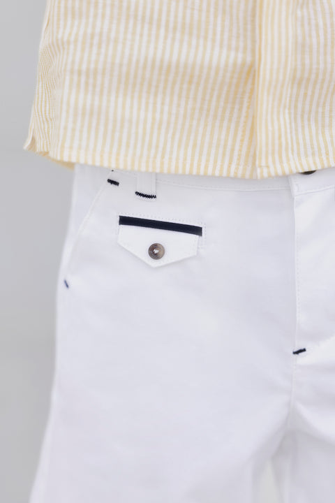 Short - White cotton Ceremony - Image principale