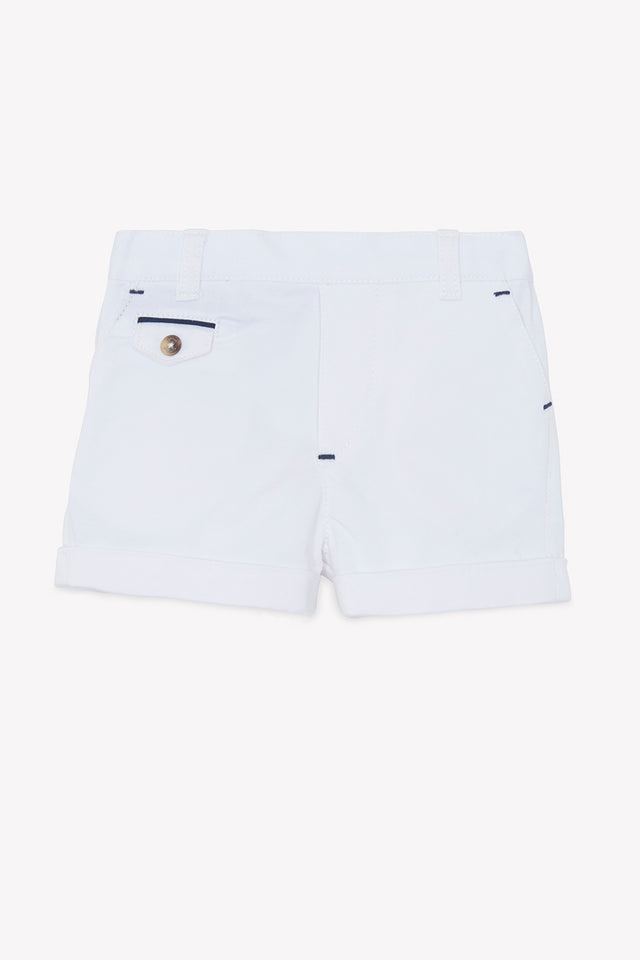 Short - Blanc coton cérémonie - Image principale