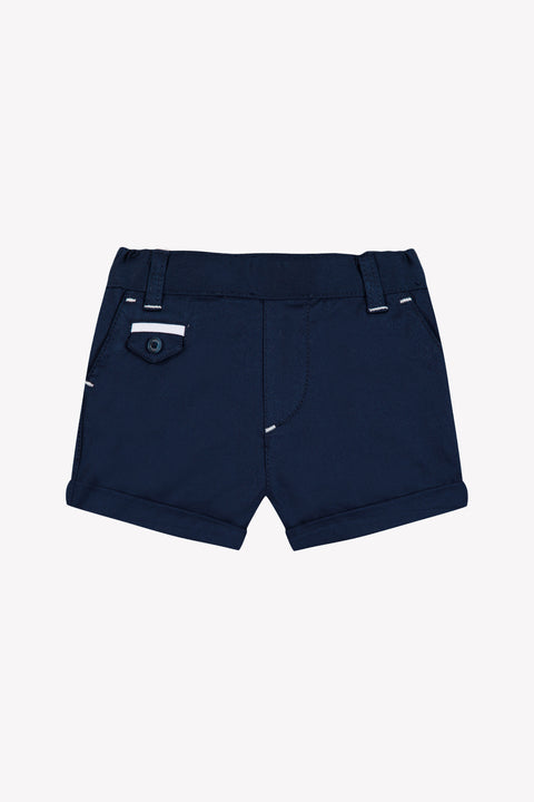 Pantaloncino - Blu navy cotone Cerimonia - Image principale