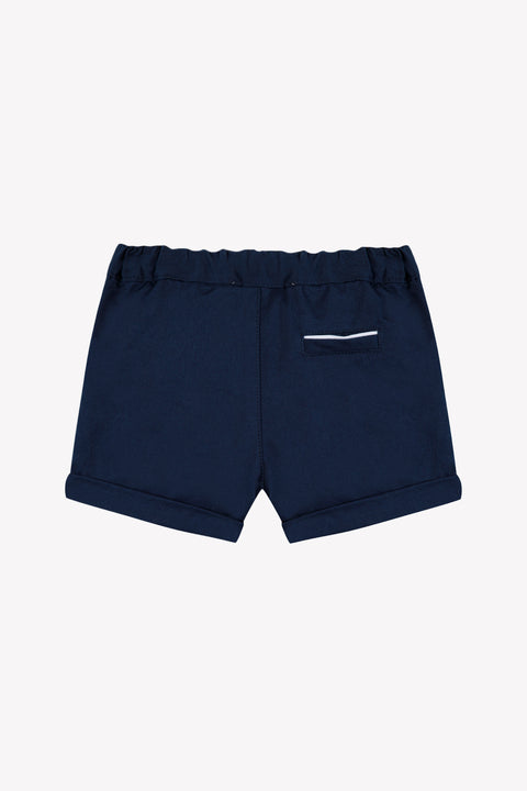 Pantaloncino - Blu navy cotone Cerimonia - Image principale