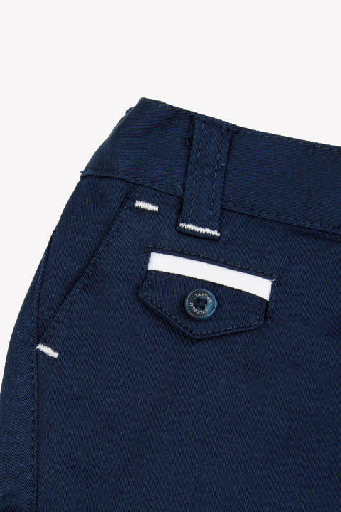 Pantaloncino - Blu navy cotone Cerimonia - Image principale