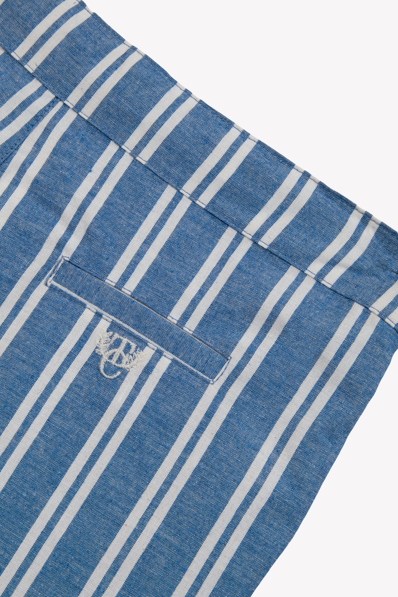 Kurze Hose - Indigo Streifens