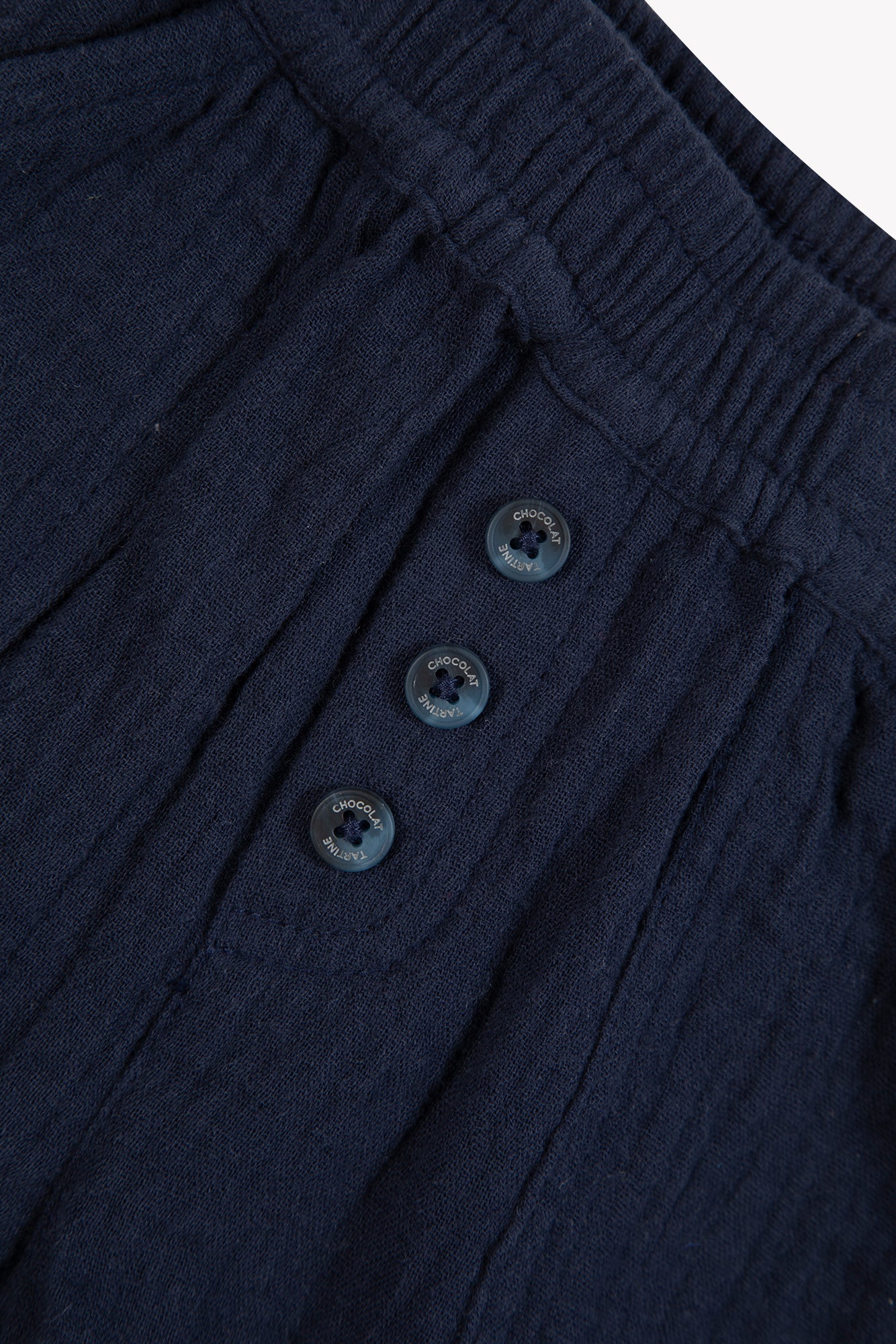 Short - Navy Hem cotton