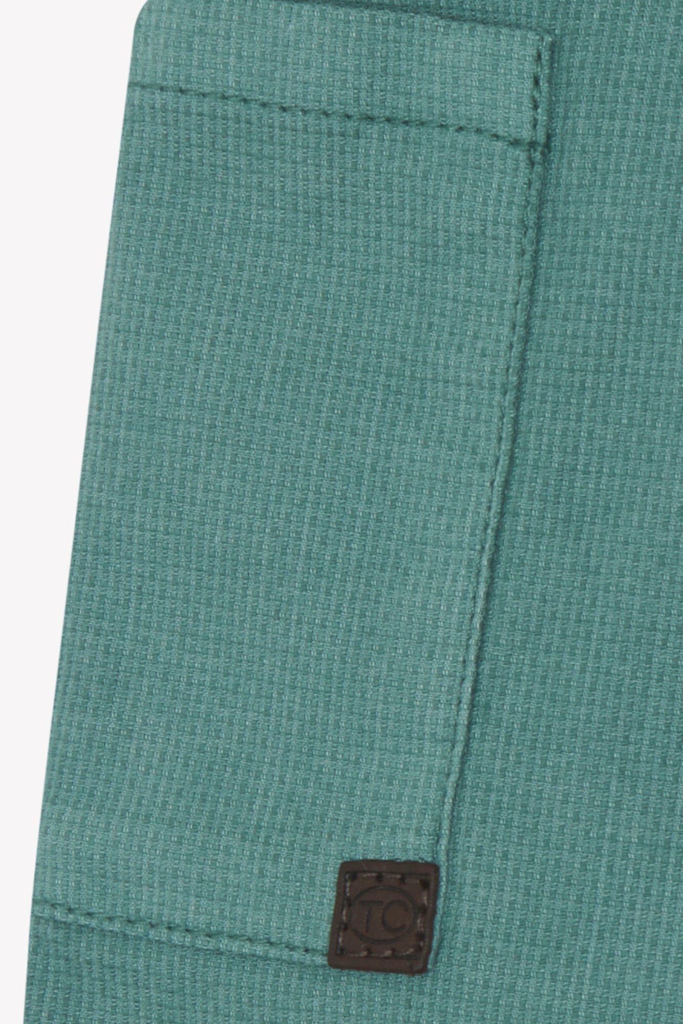 Short - Kaki ourlet coton