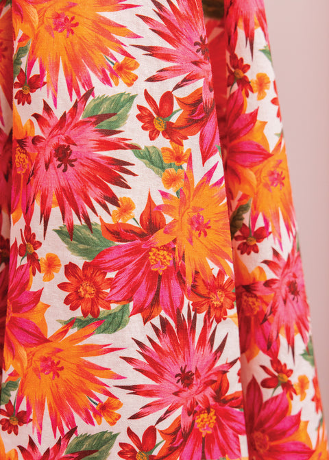 Falda Mujer - Algodón Estampado florido - Image principale
