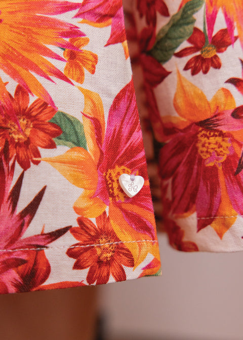 Falda Mujer - Algodón Estampado florido - Image principale