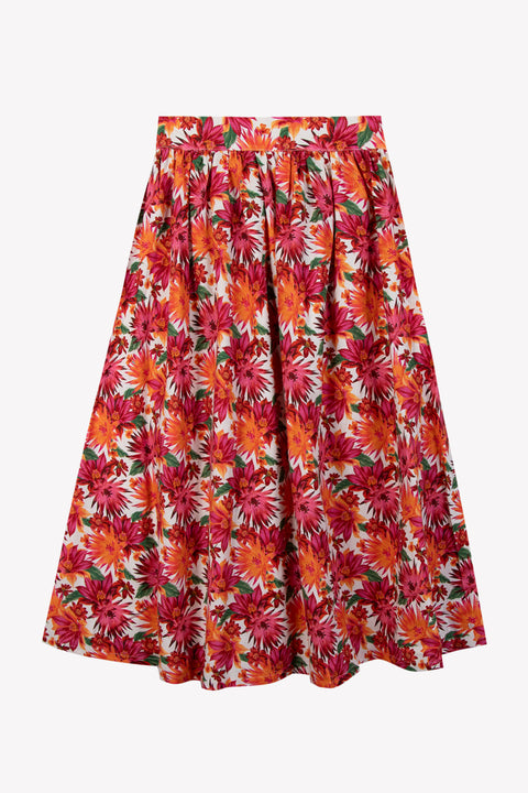 Falda Mujer - Algodón Estampado florido - Image principale