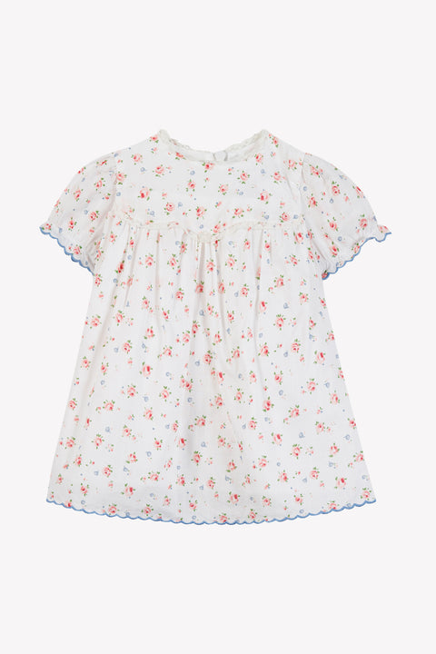 Vestido - Marfil flores de algodon - Image principale