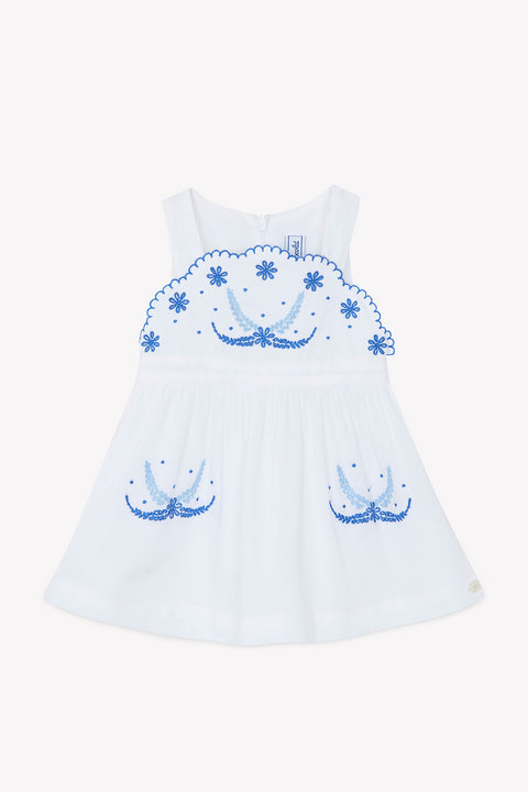 Robe - Blanc coton broderie - Image principale